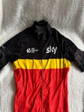 Rapha Team Sky Rouleur Short Sleeve Cycling Jersey Size S Germany Multicolor